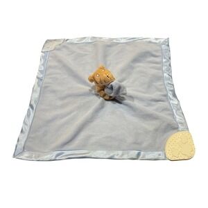 Classic Pooh Bear's Tigger Plush Blue Security Blanket Lovey Crinkle‎ Satin Trim